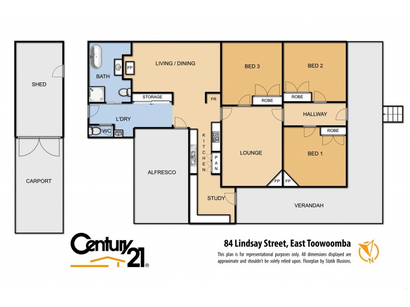 84 Lindsay Street, East Toowoomba QLD 4350 Floorplan