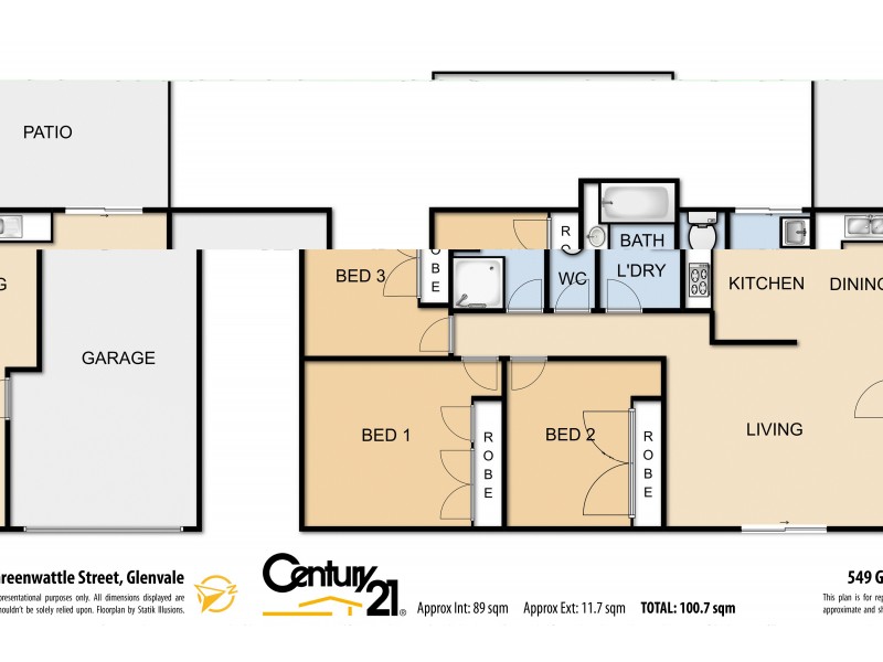 549 Greenwattle Street, Glenvale QLD 4350 Floorplan