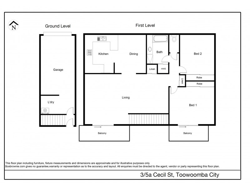 3/5a Cecil Street, Toowoomba QLD 4350 Floorplan