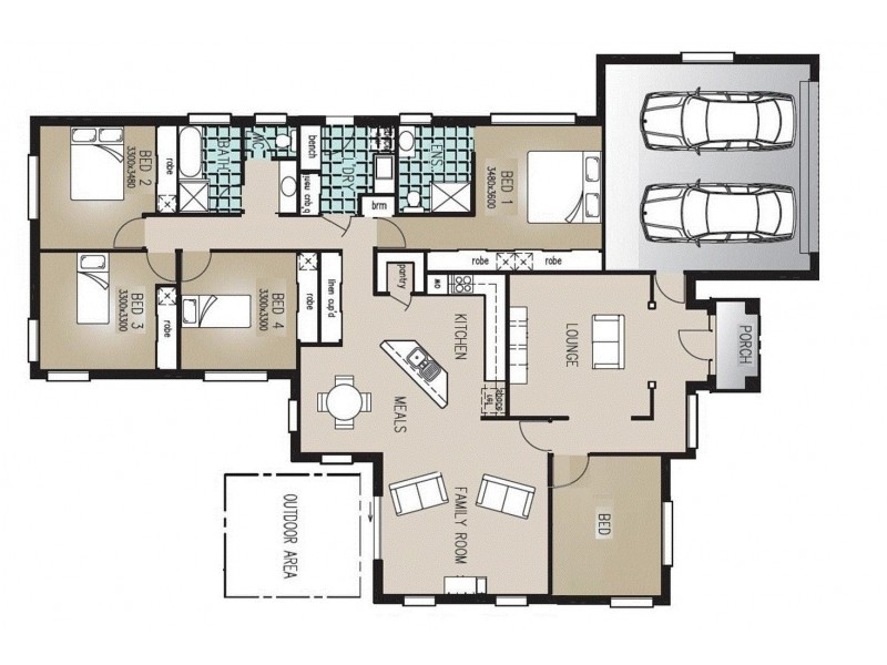 13  Olympus Court, Middle Ridge QLD 4350 Floorplan