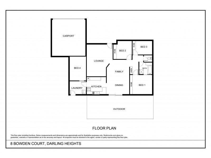 8 Bowden Court, Darling Heights QLD 4350 Floorplan