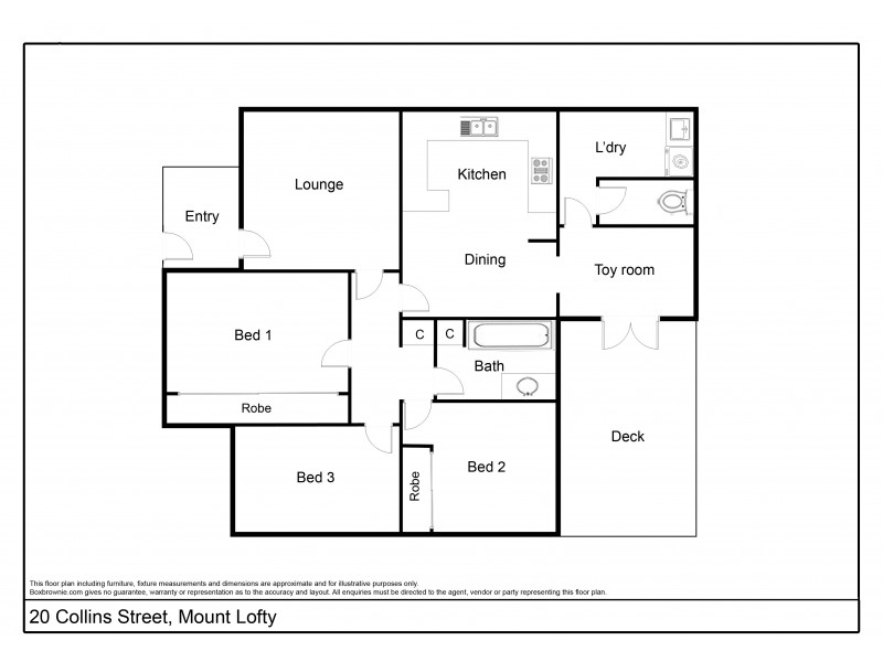 20 Collins Street, Mount Lofty QLD 4350 Floorplan