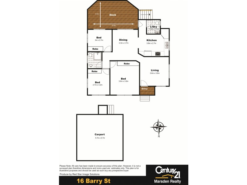 16 Barry Street, Mount Lofty QLD 4350 Floorplan