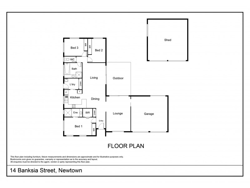 14 Banksia Street, Newtown QLD 4350 Floorplan