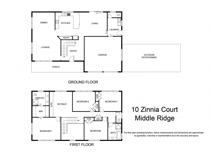 10 Zinnia Court, Middle Ridge QLD 4350 Floorplan