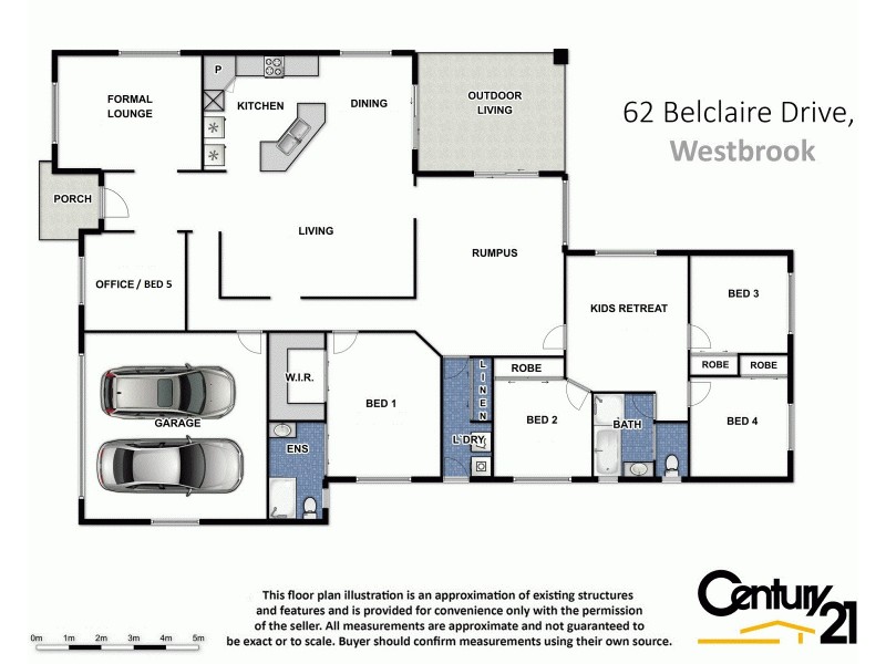 62 Belclaire Drive, Westbrook QLD 4350 Floorplan