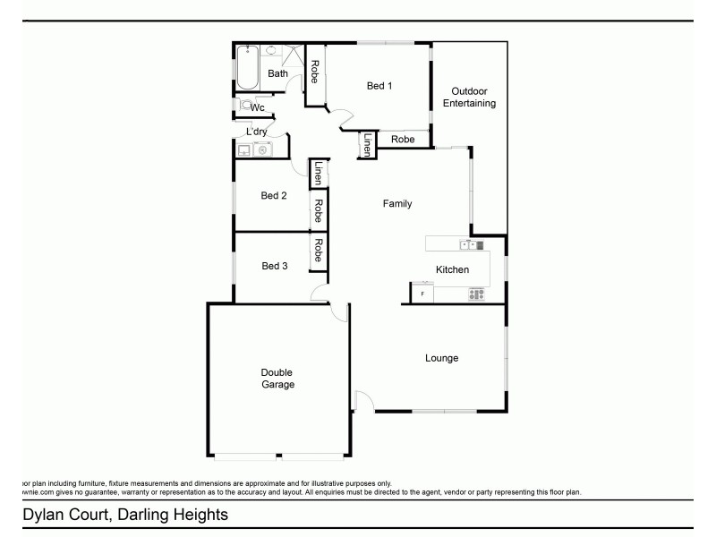 12 Dylan Court, Darling Heights QLD 4350 Floorplan