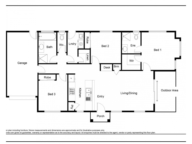 2/10 McDowall Street, Newtown QLD 4350 Floorplan