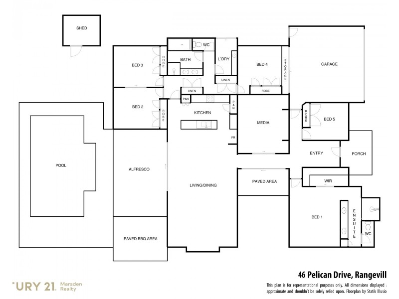 46 Pelican Drive, Rangeville QLD 4350 Floorplan