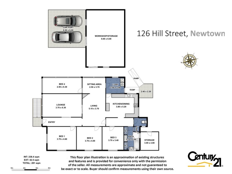 126 Hill Street, Newtown QLD 4350 Floorplan