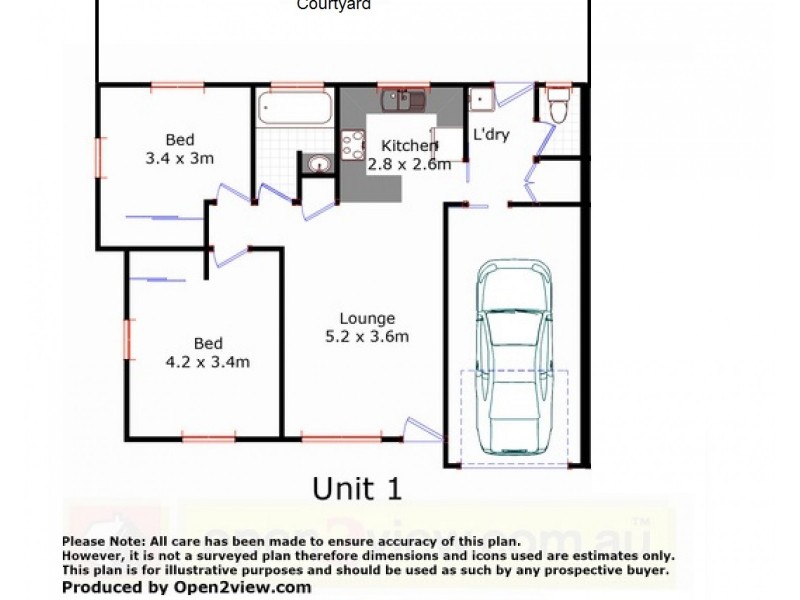 1/10 Carmen Street, Kearneys Spring QLD 4350 Floorplan