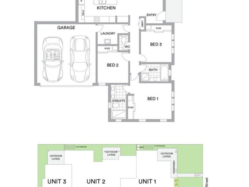 1/63a Curzon Street, East Toowoomba QLD 4350 Floorplan