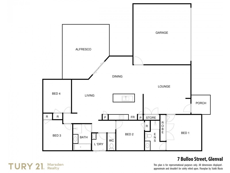 7 Bulloo Street, Glenvale QLD 4350 Floorplan