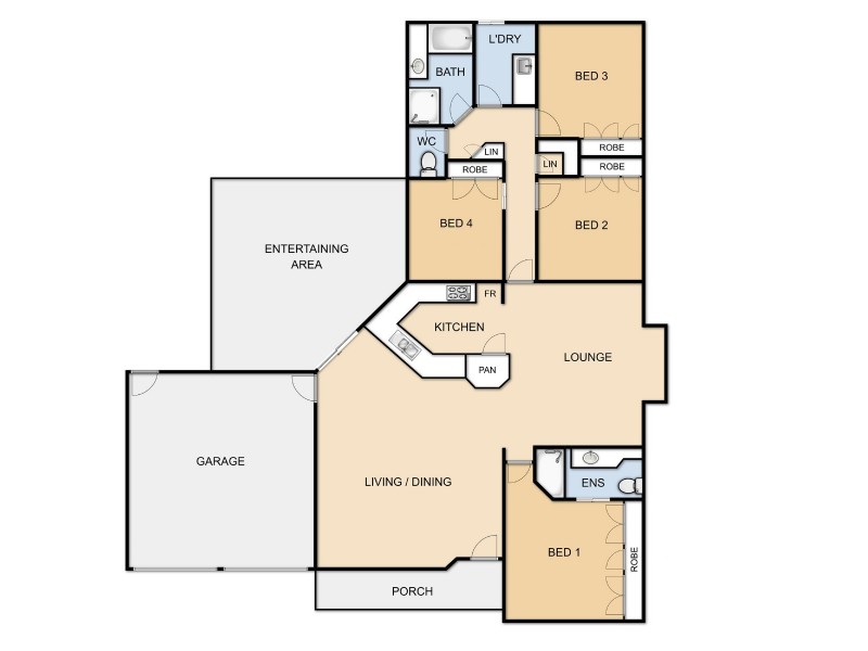 58 Bouganvillea Drive, Middle Ridge QLD 4350 Floorplan