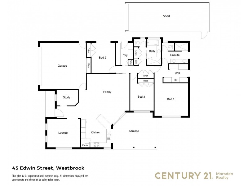 45 Edwin Street, Westbrook QLD 4350 Floorplan