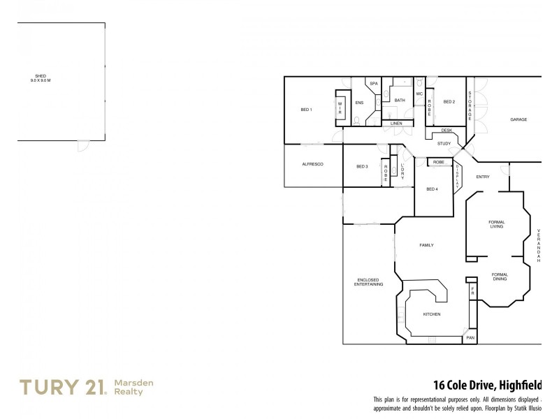 16 Cole Drive, Highfields QLD 4352 Floorplan