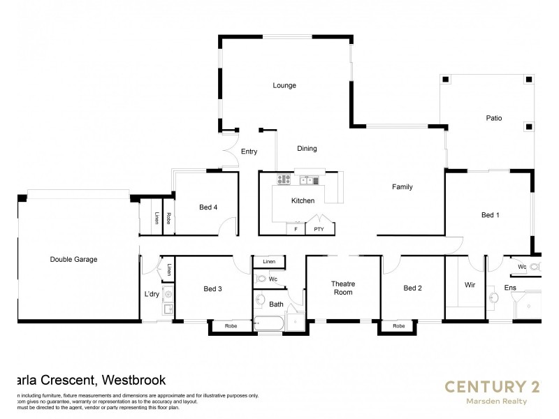 12 Carla Crescent, Westbrook QLD 4350 Floorplan