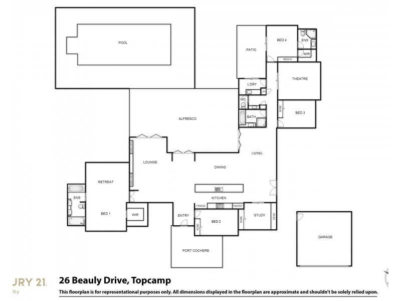 26 Beauly Drive, Top Camp QLD 4350 Floorplan
