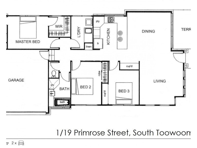 1/19 Primrose Street, South Toowoomba QLD 4350 Floorplan