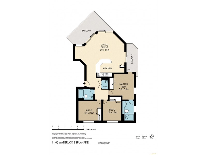 11/65 Waterloo Esplanade, Wynnum QLD 4178 Floorplan