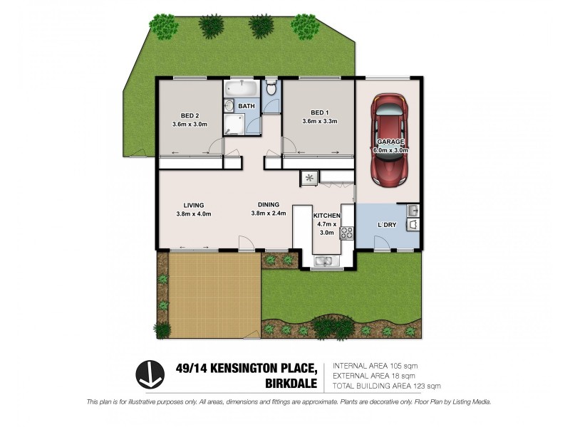 49/14 Kensington Place, Birkdale QLD 4159 Floorplan