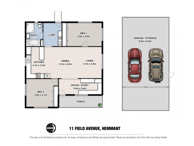 11 Field Avenue, Hemmant QLD 4174 Floorplan