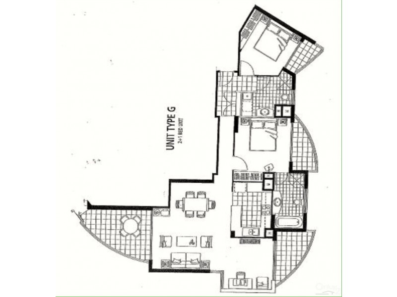 1301/88 Marine Parade, Coolangatta QLD 4225 Floorplan