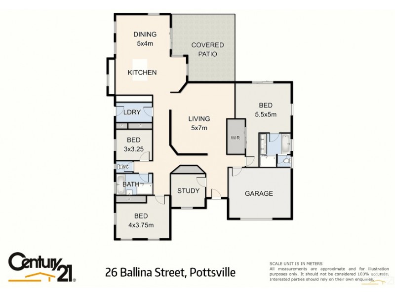 26 Ballina Street, Pottsville NSW 2489 Floorplan