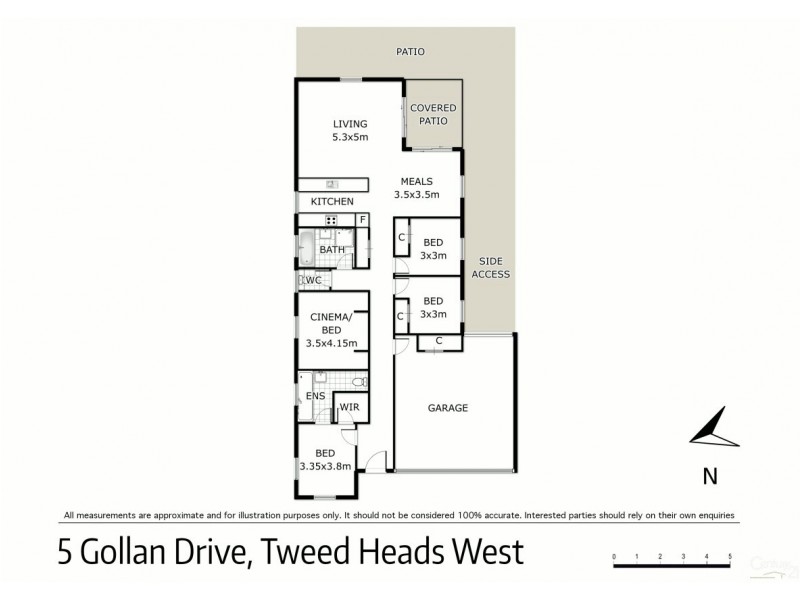 5 Gollan Drive, Tweed Heads West NSW 2485 Floorplan