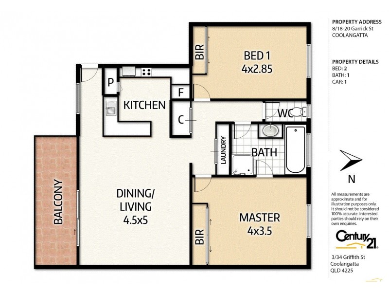 8/18-20 Garrick Street, Coolangatta QLD 4225 Floorplan