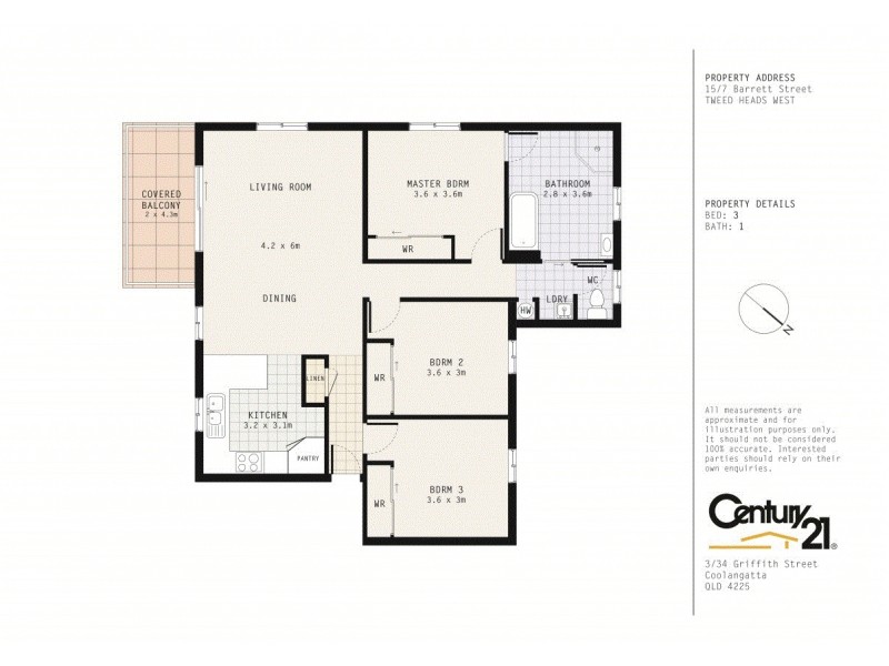 15/7 Barrett Street, Tweed Heads West NSW 2485 Floorplan