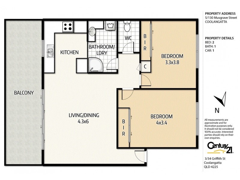 5 130 Musgrave Street, Coolangatta QLD 4225 Floorplan