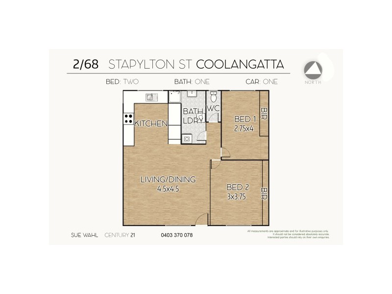 2 68 Stapylton Street, Coolangatta QLD 4225 Floorplan