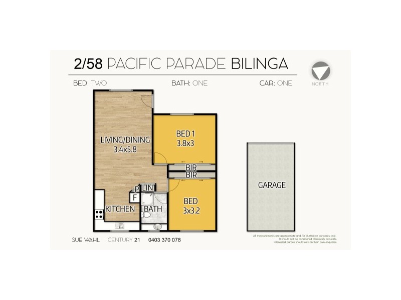 2/58 Pacific Parade, Bilinga QLD 4225 Floorplan