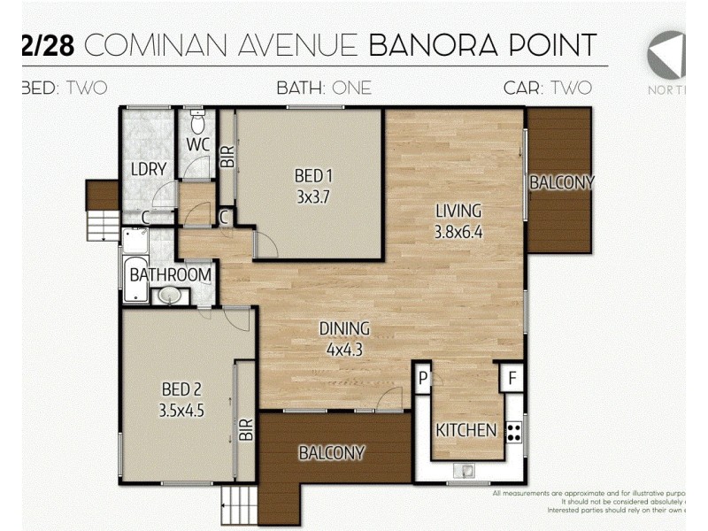 2/28 Cominan Avenue, Banora Point NSW 2486 Floorplan
