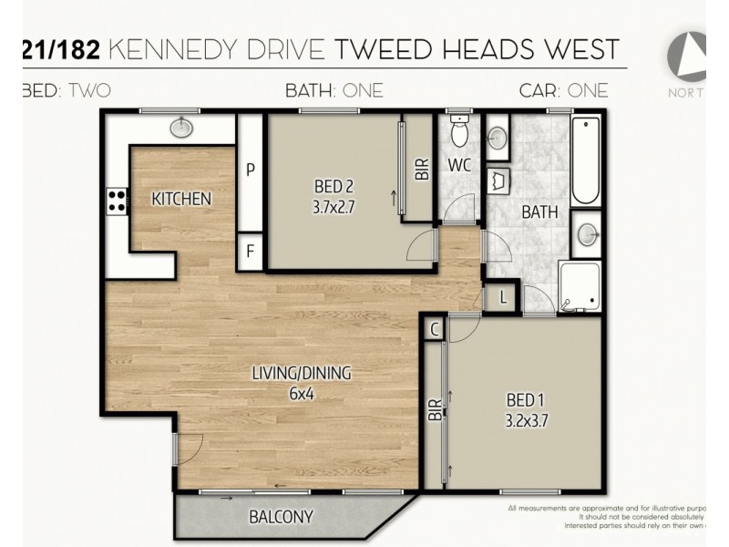 21/182-184 Kennedy Drive, Tweed Heads West NSW 2485 Floorplan