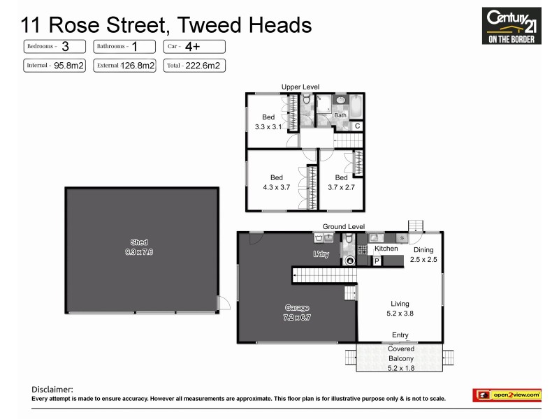 11 Rose Street, Tweed Heads West NSW 2485 Floorplan