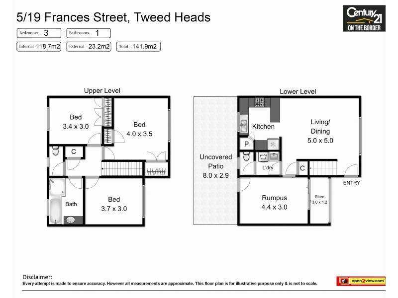 5/19 Frances Street, Tweed Heads NSW 2485 Floorplan