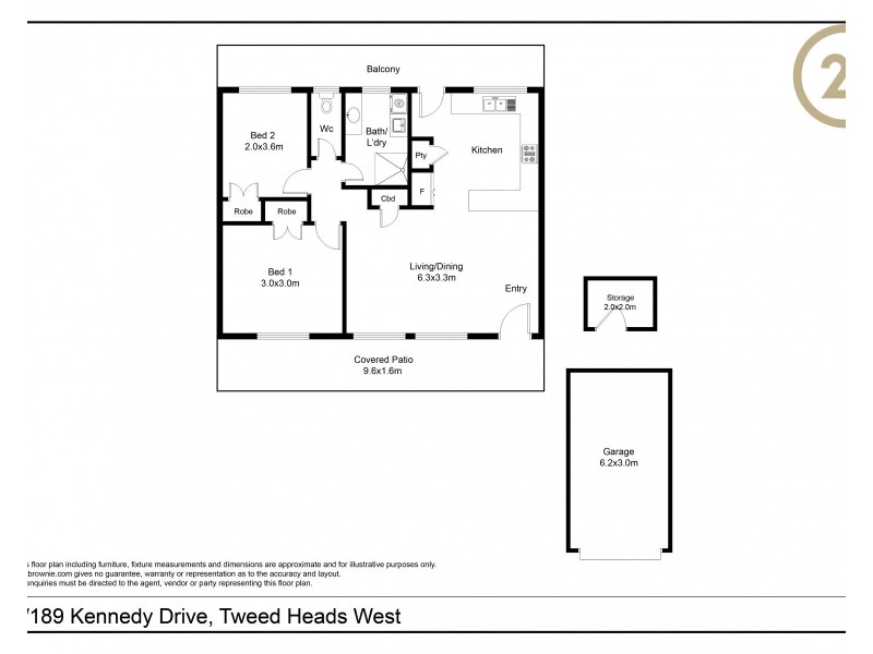 9/189 Kennedy Drive, Tweed Heads West NSW 2485 Floorplan