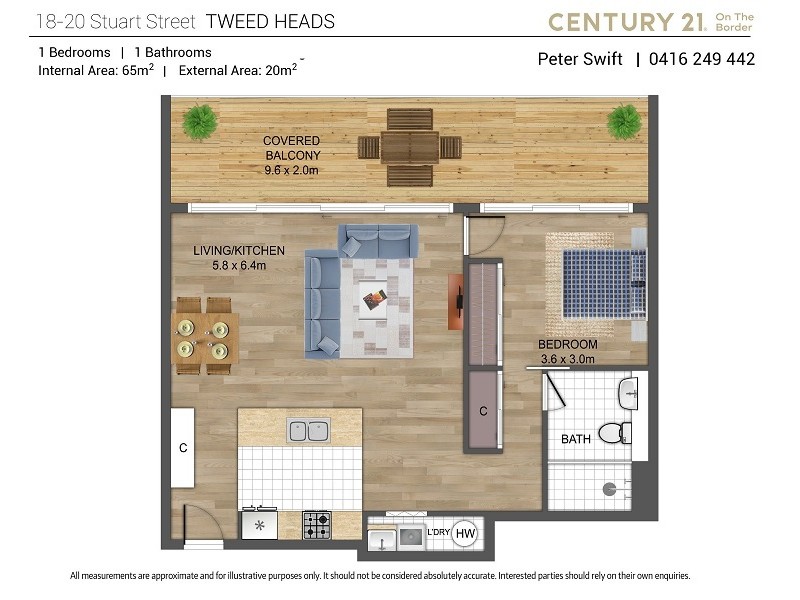 2086/14-20 Stuart Street, Tweed Heads NSW 2485 Floorplan