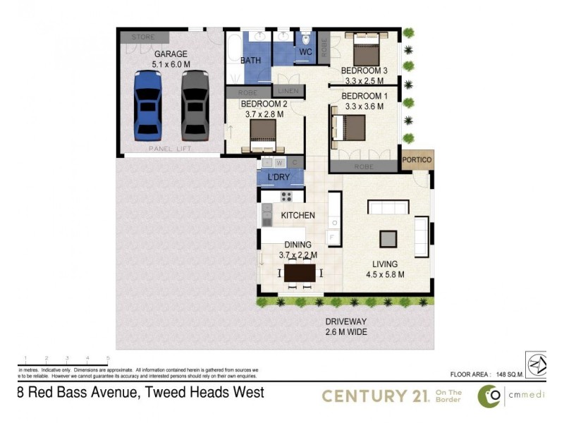 1/18 Red Bass Avenue, Tweed Heads West NSW 2485 Floorplan