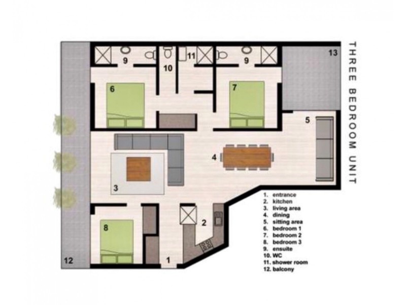 318 /2 Macrossan Street, Port Douglas QLD 4877 Floorplan