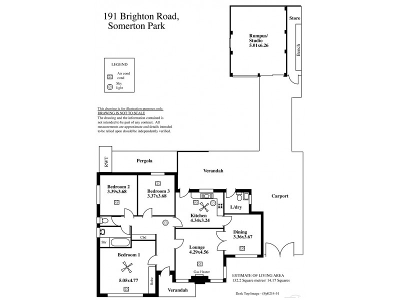 191 Brighton Road, Somerton Park SA 5044 Floorplan