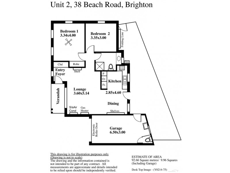 2/38 Beach Road, Brighton SA 5048 Floorplan