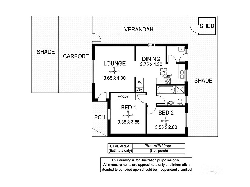 3/19 Illawarra Avenue, Hove SA 5048 Floorplan