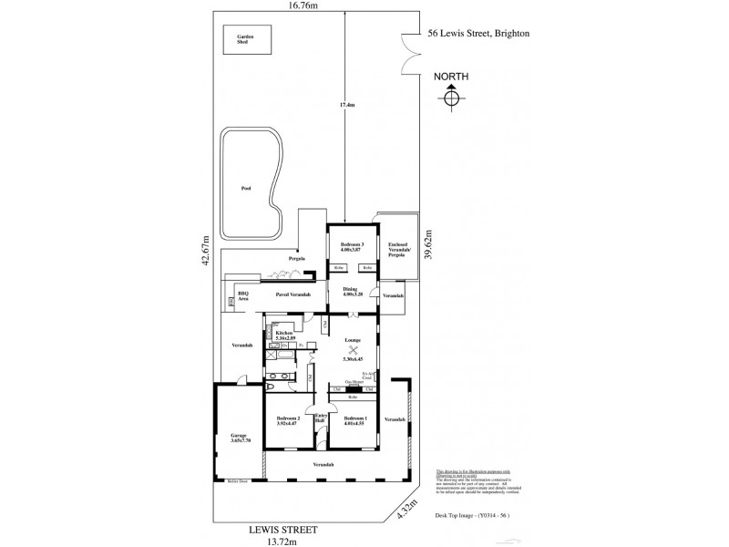 56 Lewis Street, Brighton SA 5048 Floorplan