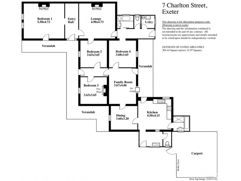 7 Charlton Street, Exeter SA 5019 Floorplan