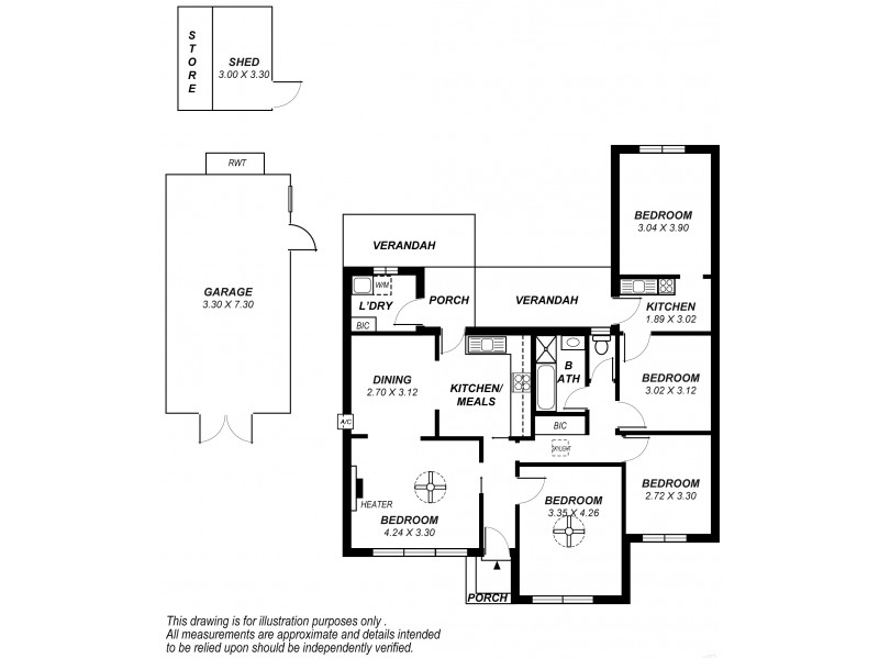 21 Falkirk Avenue, Seaton SA 5023 Floorplan