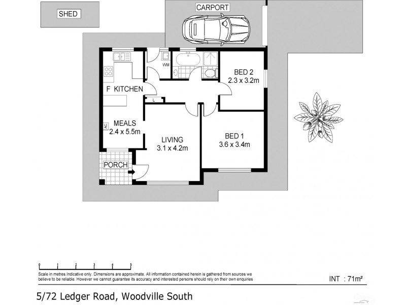 5/72 Ledger Road, Woodville South SA 5011 Floorplan