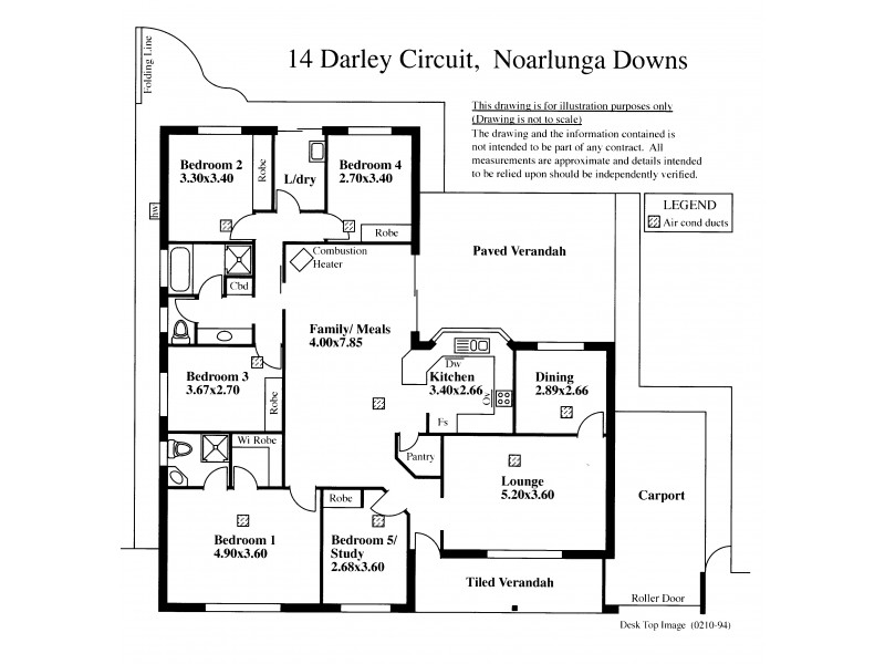 14 Darley Circuit, Noarlunga Downs SA 5168 Floorplan